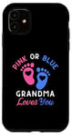 Coque pour iPhone 11 Rose ou bleu Grandma Loves You