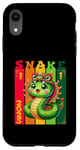 Coque pour iPhone XR Nouvel An chinois du serpent vert 2025 Zodiaque Lunaire