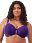 Elomi Women's Charley Underwire Spacer T-Shirt Bra, Iris, 40DD