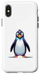 Coque pour iPhone X/XS Costume incroyable de pingouin pour les fans de l'Arctique