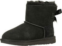 UGG Boy's Unisex Kids Mini Bailey Bow II Classic Boot, Black, 5 UK Child