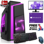 Ultra Fast Quad Core Desktop Gaming PC Computer Bundle 4.2 8GB 1TB Windows 10 FP