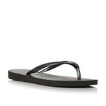 Havaianas Womens Ladies - Slim Metallic Flip Flop - Black - Size EU 35