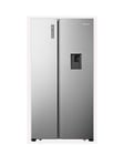 Fridgemaster Ms91520Des 90Cm Wide, Side-By-Side, American-Style Fridge Freezer - Silver