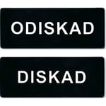 DISKREDA Magnet För Diskmaskin DISKAD/ODISKAD Svart 02