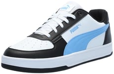 PUMA Men's Caven 2.0 Sneaker, White-Team Light Blue Black, 9.5 UK