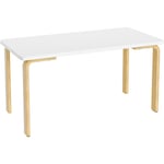 Table d'enfant Blanche Table d'Activité pour Enfants en Bois Table de Jeu pour Manger Étudier pour Chambre d'enfant Bureau Scandinave 100x50x55cm