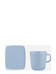 Tiiliskivi Mug 4 Dl+ Plate Home Tableware Plates Small Plates Blue Marimekko Home