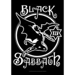 Black Sabbath 45th Anniversary Logo Flagga svart/vit