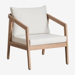 Fauteuil De Jardin En Bois D'acacia Kaela Brun Acacia