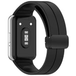 Silikonarmband med magnetisk stängning för Samsung Galaxy Fit 3 (SM-R390) Svart