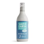 Natural Deodorant Roll On Refill by Salt of the Earth, Ocean & Coconut - Vegan, Long Lasting Protection, Leaping Bunny Approved, Made in the UK - 525ml