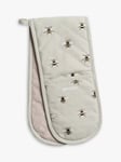 Sophie Allport Bee Double Oven Glove, Green/Multi