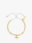 Estella Bartlett Louise Pearl Bee Bracelet, Gold