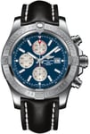 Breitling Watch Super Avenger II Steel Leather Tang Type