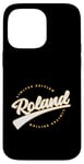 Coque pour iPhone 14 Pro Max Funny Personalized First Name Design for Roland