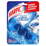 Harpic Toalettrengöringsmedel 6 Powers Active Blue Water Toalettblock