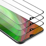 Cadorabo 3x Plein Écran Film De Protection Compatible Avec Oppo R17 Neo En Transparent Avec Noir - 3x Verre De Protection D'écran Durci (Tempered) D'une Dureté De 9h Avec 3d Touch