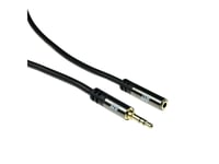 Act 3 Meter High Quality Audio Extension Cable 3,5 Mm Stereo Jack Male - Female 2Xstereo 3.5Mm M/F Bk 3.00M (Ak6252)