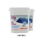 Produit d'entretien piscine - CTX 400 - Chlorprotect stabilisant - 4,5 Kg - 2x4,5 kg de CTX