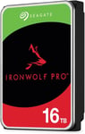 IronWolf Pro 16 To, Disque dur interne NAS HDD, CMR 3,5"" SATA 6 Gbit/s, 256 Mo de mémoire cache, pour NAS RAID, services Rescue valables 3 ans (ST16000NE000)