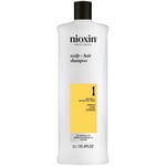 NIOXIN Scalp and Hair Thickening System 1 Shampoo for Natural Hair with Light Thinning 1L