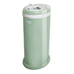 Ubbi Steel Odour Locking Nappy Disposal Bin, No Special Bag Required Money Saving, Awards-Winning, Modern Design Registry Must-Have Nappy Bin, Sage Green