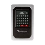 DataLocker DL4 FE Disque Dur crypté matériel protégé par Mot de Passe de 1 to, Utilisation Facile guidée par l'écran, AES 256, poussière IP64, chaîne d'alimentation fiable Conforme TAA, OS