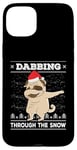 iPhone 15 Plus Dab Through The Snow Pug Ugly Christmas Sweater Dog Dance Case