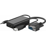 Goobay - vga vers câble adaptateur hdmi™ - Connecteur vga (15 pôles) + Connecteur Jack 3,5 mm (3 broches, stéréo) Connecteur usb 2.0 (type a) (61259)