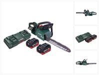 Metabo MS 36-18 LTX BL 40 akkusaha 36 V (2x 18 V) 40 cm 22 m/s harjaton + 2x akku 5,5 Ah + kaksoislaturi