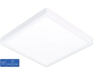 Plafond EGLO Crosslink AL-LED-ZIG-CCT 285X285mm vit