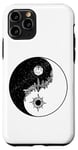 Coque pour iPhone 11 Pro Drôle Yin Yang Occulte Lune Soleil Blanc Noir Méditation