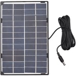 6W 12V Solar Panel for Outdoor Security Camera Solar Cell with 10ft dc Output diy Waterproof Solar Panel for Street Light Garden Lamp Home Fan Pump