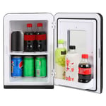 Swanew - Mini Réfrigérateur Voiture Portable, 15 litres Mini Frigo de Chambre, 12V/220V frigo voiture, Fonction Chaud