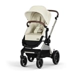 CYBEX Gold EOS Lux 2-in-1 Pram, Travel System, From birth up to 22 kg (approx, 4 years), Seashell Beige