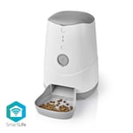 Nedis - SmartLife Dispenser til kæledyrsfoder | Automatisk hunde- og kattefoder | Wi-Fi | 3.7 l | Android™ / IOS - WIFIPET10CWT