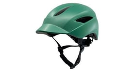 Casque de velo urbain   lumiere usb rechargeable  vert mat  certifie en1078