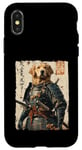 Coque pour iPhone X/XS Samurai Dog Warrior Japanese Ukiyo-e Œuvre d'art Chien Samouraï