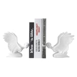 CHUTD Art Bookend Modern Minimalist Creative Book Decoration Home Living Room Decoration Desk Book File Ceramic Angel Bookend Nordic Decorative Gift Bookshelf Book Ends