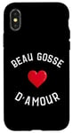 Coque pour iPhone X/XS Beau gosse d'amour Cadeau homme fête de l'amour