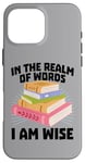 Coque pour iPhone 16 Pro Max Lecteur de livres pour enfants, bibliothèque, livres