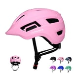 KORIMEFA Casque de vélo réglable pour Enfants de 2 à 8 Ans (Rose, S)