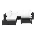 Comfort Garden Loungegrupp Bahamas 4-sits med Avslut och Bord Hylla 75x75 Utomhus 613777