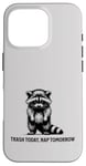 iPhone 16 Pro Raccoon Funny Sarcasm and Humor Trash Today Nap Tomorrow Case