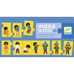 Djeco - Puzzle frise I'm dressing up - 10 pcs