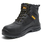 Dewalt Douglas Mens Safety Boots | Waterproof | Steel Toe Cap | Heat Resistant | Safety Boot Black UK12