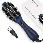 One-Step Brosse Soufflante, PARWIN PRO BEAUTY Sèche-Cheveux Volumisant, Brosse Ovale 4-en-1, Soins Ioniques, pour le Volume et la Mise en Forme, 1000 Watts (Bleu de Prusse)