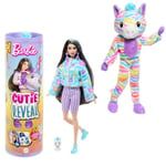 Barbie-Barbie Cutie Reveal-Poupée zèbre Rêve Coloré avec 10 surprises HRK39