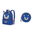 Sonic The Hedgehog - SEGA Face - Sac à Dos Heady + Porte-Monnaie Cookie